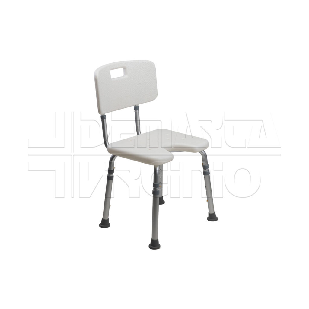 Sedile da Doccia<br>con Incavo e Schienale